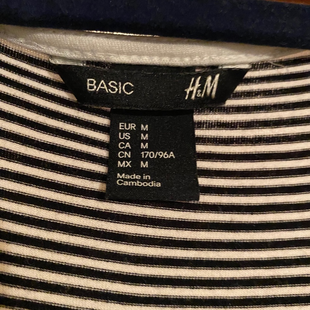 H&M Black & White striped Tank summer dress